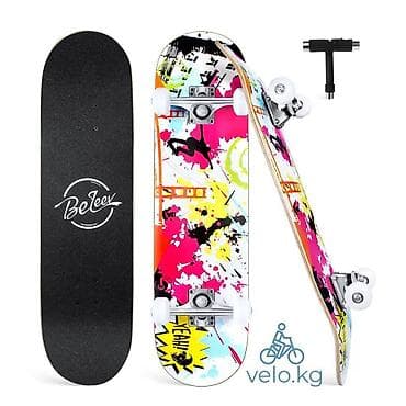 Скейтбоард для детей 8+ и взрозлых Бесплатная доставка по КР