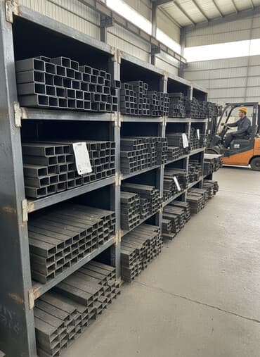 Предлагается партия профильных металлических труб. Изделия выполнены