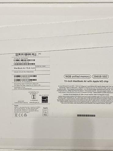 Ноутбуки: Ноутбук, Apple, 16 ГБ ОЗУ, Apple M2, 13.3 ", Для работы, учебы, память NVMe SSD — 7