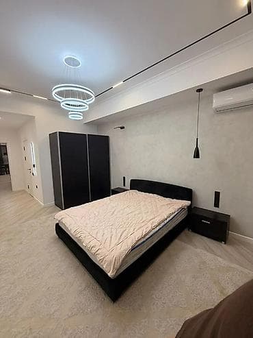osh flat: 3 комнаты, ул. Чынгыз Айтматова Агентство недвижимости, Можно с животными, от 1 года, от 3 месяцев, от 6 месяцев, С мебелью полностью — 1