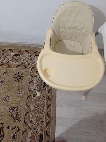 Детские стулья: Стульчик для кормления, Б/у, Другой бренд, Металл, Другой вид, цвет - Бежевый, Самовывоз, Платная доставка — 2