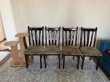 часы полет ссср: Стол и стул для зала, Б/у, цвет - Коричневый — 1