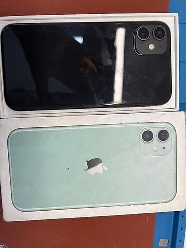 IPhone 11, Б/у, 128 ГБ, Черный, Коробка, 100 % — 2