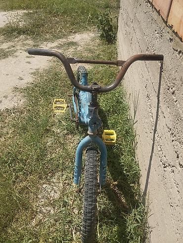 Детский велосипед BMX-стиля (примерно 12" колеса) - Цвет: синий, рама