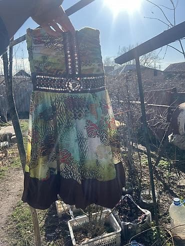 victorias: Повседневное платье, Лето, Короткая модель, Трикотаж, XS — 2