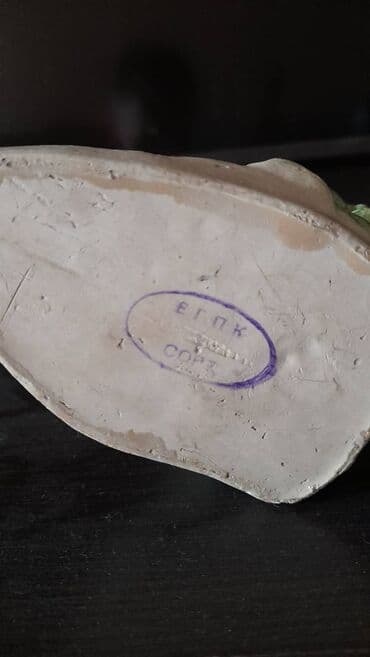 мячи для художественной гимнастики: Девочка с мячом ЕГПК, гипс, 1930-е годы — 3