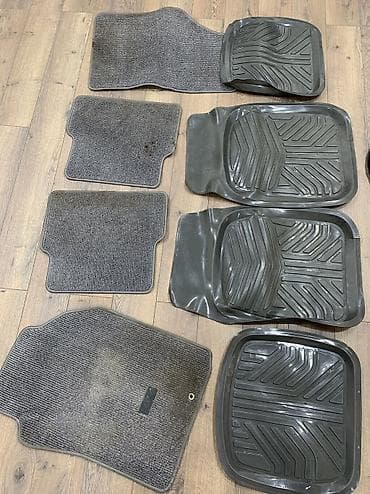 Родные Резиновые Полики Для салона Mazda, цвет - Черный, Б/у, Платная доставка, Самовывоз