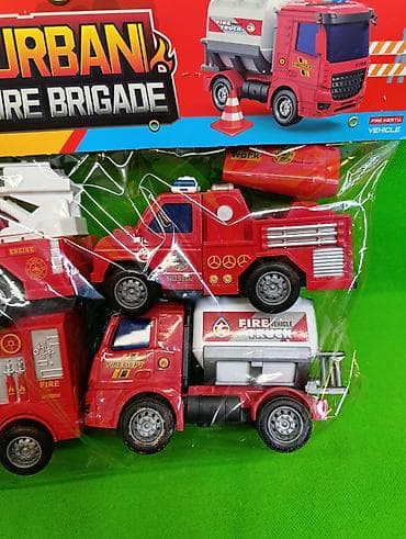 Детский мир: Машинки пожарная команда игрушки🚒 Комплектация товара: 4 пожарные — 3