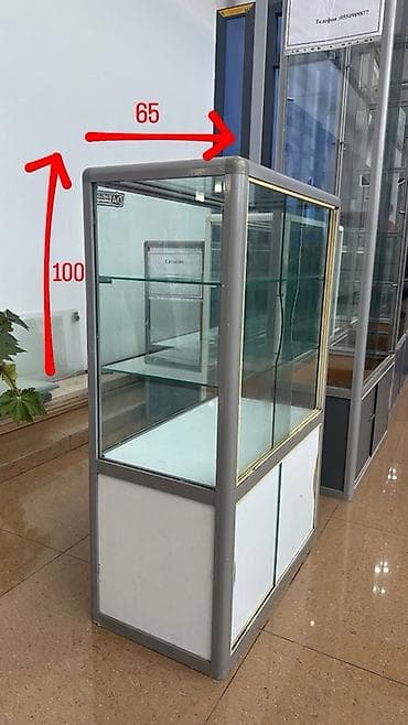 Витрины: Витрина Для ювелирных изделий и бижутерии, С ящиками, 200 см * 140 см * 45 см, Б/у — 6