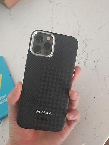 IPhone 12 Pro, Б/у, 256 ГБ, Графит, Чехол, 82 %