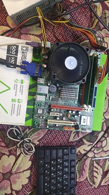 Настольные ПК и комплектующие: Материнская плата для ПК, Б/у, LGA775, Micro-ATX — 5