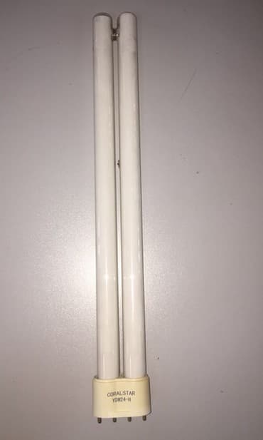 люминесцентная лампа: Лампа энергосберегающая, б/у Coral STAR YDW24 -H - 220V — 3