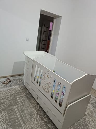 кровати детский: Керебет, Колдонулган, Кыздар үчүн, Балдар үчүн, Каптал жактары, ДСП, Өзү алып кетүү, Акылуу жеткирүү — 3