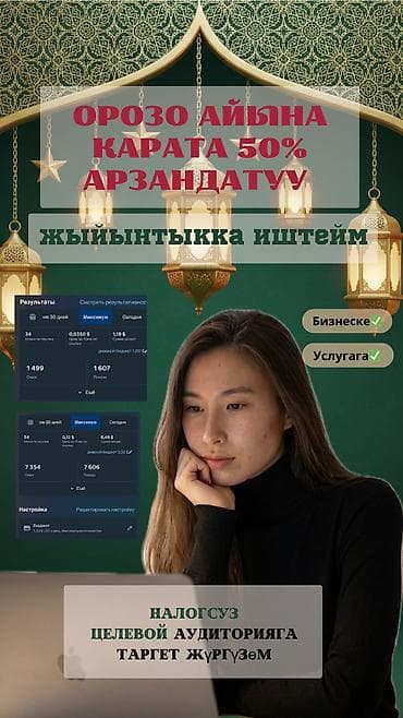 Интернеттеги жаранама: Instagram, Facebook, Таргеттик жарнаманы жөндөө — 1