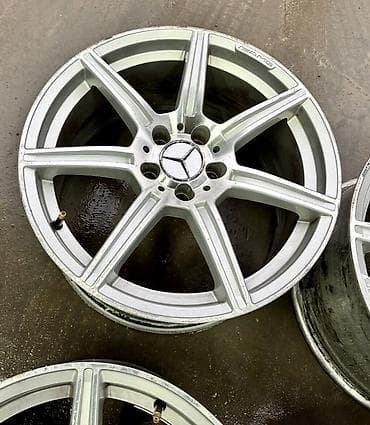 5x112: Литые Диски R 18 AMG, Комплект, отверстий - 5, Б/у — 3