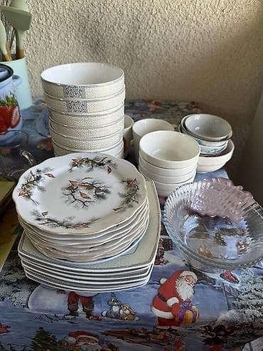 Посуда: Большой набор кухонной посуды и сервировки — одним лотом. Состав по — 2