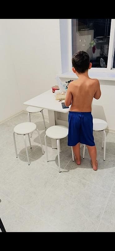 foldable table: Кухонный стол, Прямоугольный, Раскладной — 3