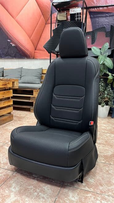 чехол кресло: Чехлы Экокожа, С подушкой, цвет - Черный, Toyota, Новый, Самовывоз — 22
