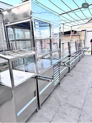 трапеза: Линия раздачи для столовой/кафе из нержавеющей стали - Полноразмерная — 1