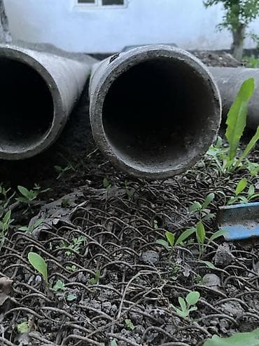 битоные столбы: Асбестоцементные трубы, 4 шт. - Материал: асбестоцемент (серые — 2