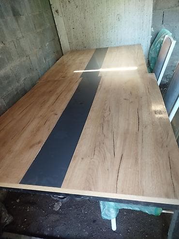 Ашкана үчүн үстөл, Тик бурчтуу, Бүктөлбөгөн