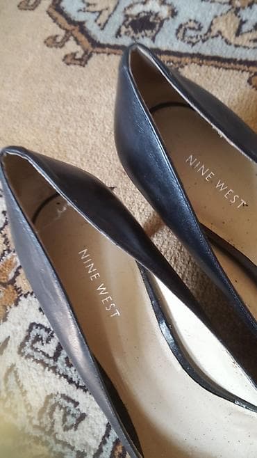 Женская обувь: Классические женские лодочки Nine West - Цвет: черный - Материал — 1