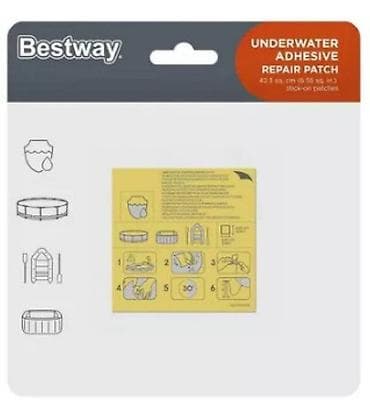 Ремкомплект для бассейнов Bestway 62091 (самоклейки водостойкие) — 1