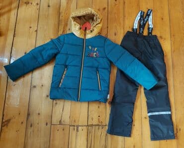 плащ дождовик: Утепленный костюм на осень Размер 7-8 лет Штанишки со — 1