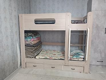 Двухъярусные кровати: Двухъярусная кровать, Б/у, С выкатной системой — 2