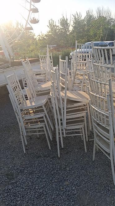 сундук резной: Стул для кафе, ресторанов, Железо, цвет - Белый — 2