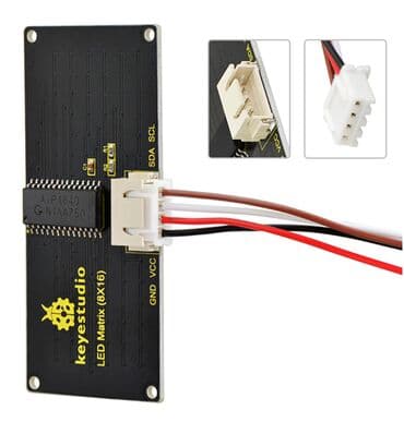 матрица 10 1: Светодиодная матричная панель Keyestudio 8x16 оснащена 128 — 1