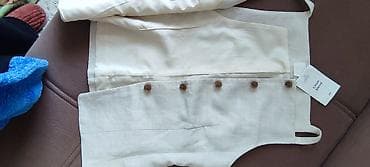 жилет военный: Льняной жилет H&M (Linen blend) - Материал: смесовый лен (linen — 5