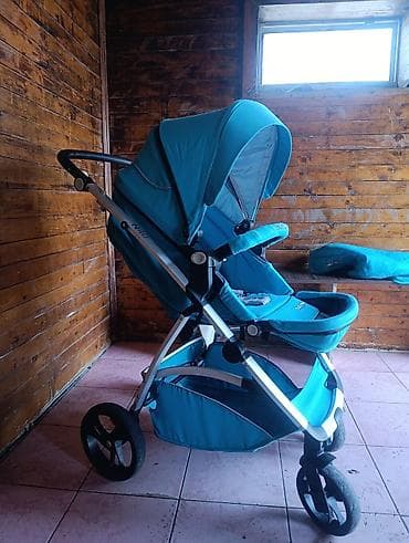 детская кольяска: Прогулочная коляска Babyton (бирюзовая) - Лёгкая алюминиевая рама — 2