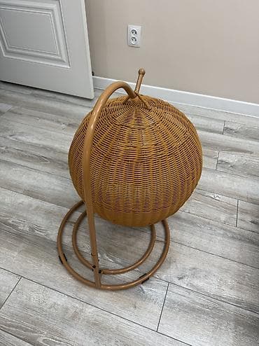 подвесное: Подвесное кресло, Б/у, Бесплатная доставка, цвет - Коричневый — 8