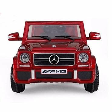 Детский транспорт: Детский электромобиль в стиле Mercedes-AMG G‑Class, цвет красный — 1