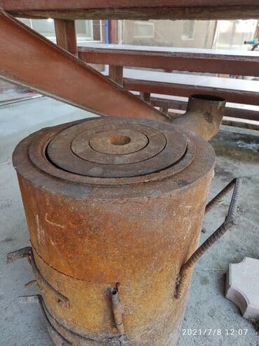 вытяжка встраиваемая в шкаф 50: Буржуйка! Высота 55см диаметр 40см — 3