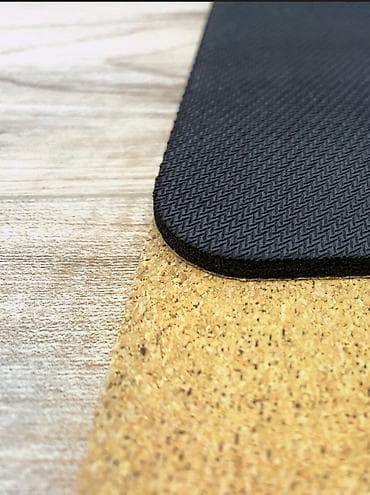 Электр транспорту: Коврик для йоги из каучука и пробки Толщина 0.4мм Естественное и — 2