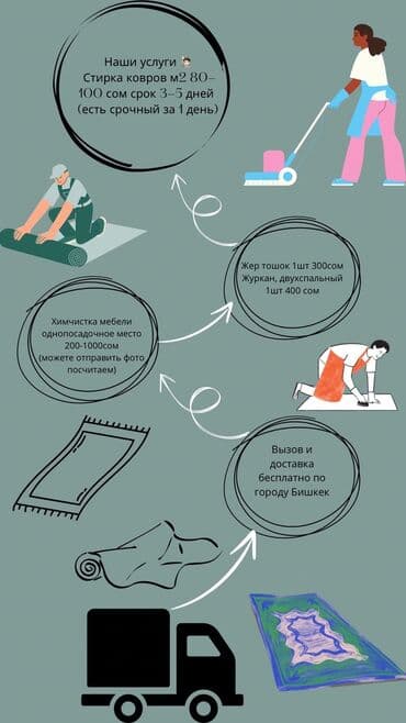 купить оборудование для стирки ковров: Стирка ковров, | Ала-кийиз, Палас, Шырдак, Бесплатная доставка — 2