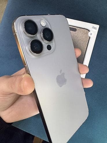 iphone xa: IPhone 15 Pro, Б/у, 256 ГБ, Natural Titanium, Коробка, 88 % — 5