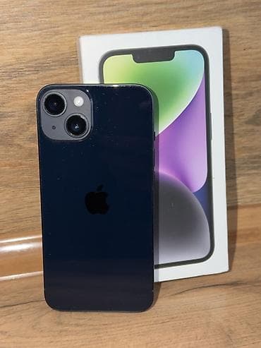 iphone 15 256: IPhone 14, Б/у, 128 ГБ, Midnight, Коробка — 1
