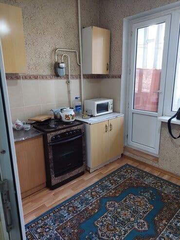 квартира бишкек 1 комнатная снять долгосрочно: 1 комната, Агентство недвижимости, Без подселения, С мебелью частично — 4