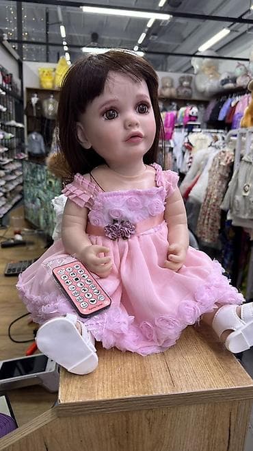 Интерактивная кукла с пультом управления - Реалистичное лицо, длинные