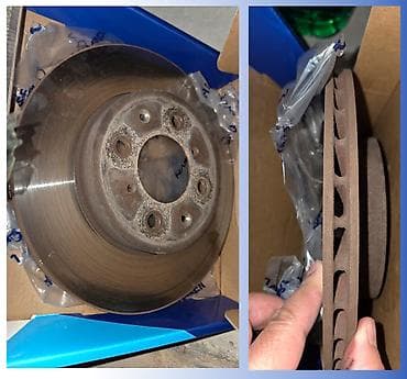 Алдыңкы тормоздук диск Honda 2005 г., Колдонулган, Оригинал, Жапония lalafo.kg да Алдыңкы тормоздук диск Honda 2005 г., Колдонулган, Оригинал, Жапония