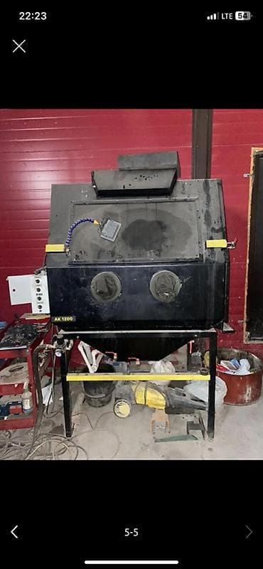 пескоструй аппарат: Пескоструйная камера AK 1200 - Закрытая рабочая камера с большим — 5