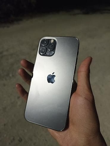 iphone battery: IPhone 12 Pro, Б/у, 128 ГБ, Графит, Защитное стекло, Чехол, 78 % — 1