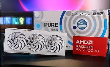 Видеокарта для ПК, Б/у, ЖК Sapphire, Radeon RX, Более 16 ГБ