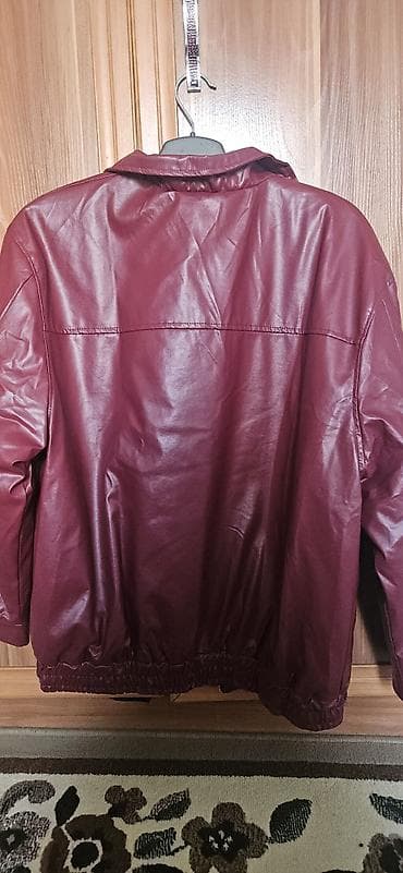 куртка на весну: Бордовая куртка из кожзама - Материал: гладкий кожзам (эко‑кожа) с — 3