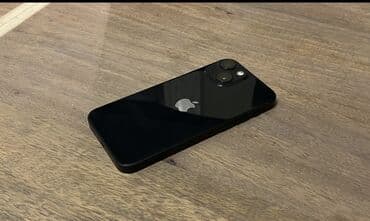 Аудиотехника: IPhone 13, Колдонулган, 128 ГБ, Кара, Заряддоочу түзүлүш, Коргоочу айнек, Каптама — 1