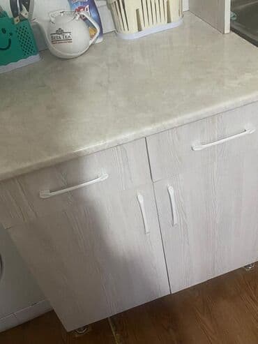 полки нержавейка: Кухонный гарнитур, Б/у, цвет - Серый, Дерево, Самовывоз, Платная доставка — 2