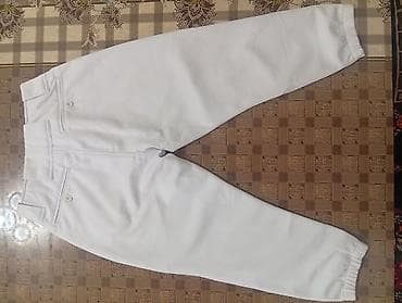 Сноуборды: Бейсбольные брюки Rawlings, белые - Классическая модель укороченного — 2